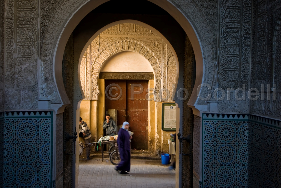 Medersa Bou Inania, Fes, Morocco
 (cod:Morocco 34)